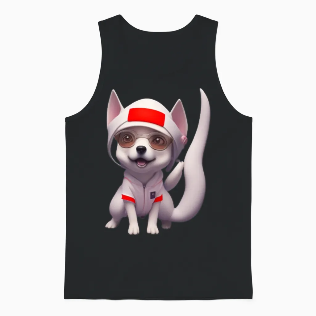 Dog Lovers Gift Unisex Tank Top in Black