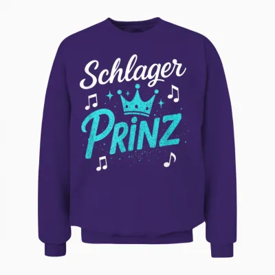 Schlager Prinz - Schlager Schlagerparty Unisex Sweatshirt - Purple