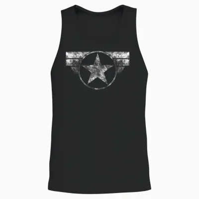 Marvel Captain America Stealth Logo T-Shirt, Black, S Unisex Tank Top - Black