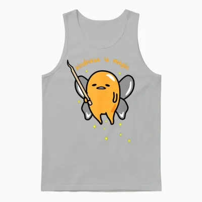 Gudetama Fairy Kindness Is Magic Unisex Tank Top - Ash