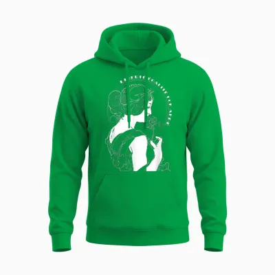 Liberté, Egalite, Fckafde White Unisex Hoodie - Irish Green