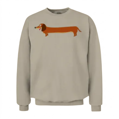Sausage Dog - Long Dog Unisex Sweatshirt - Sand