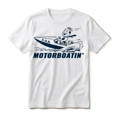 Motorboatin S.o.b. Unisex T-Shirt - White