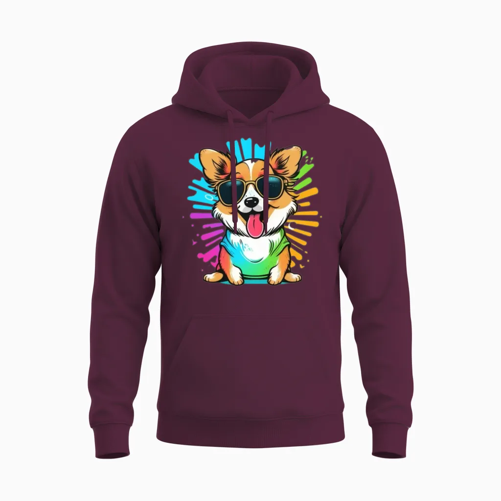Dog Lovers Unisex Hoodie in Maroon