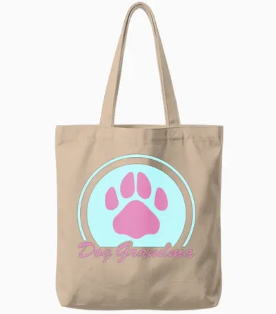 Dog Grandma Dogs Owner Tote Bags - Natural