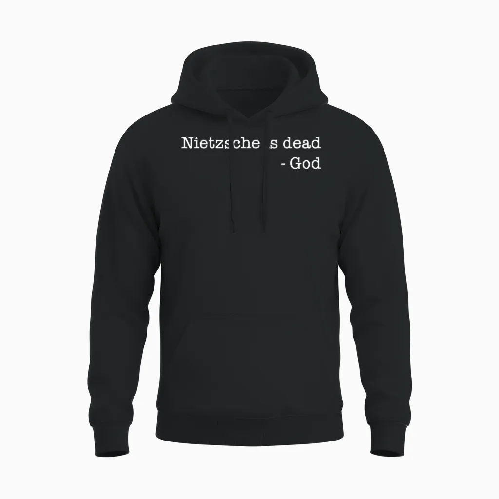 Philosophie Theorie Philosoph Nietzsche Ist Tot - Gott Unisex Hoodie in Black