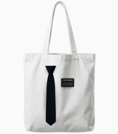 Mormon Missionar Kostüm, Pyjama, Lds ältere Krawatte & Namensschild Tote Bags - White
