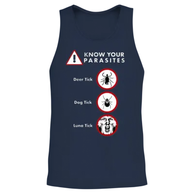 Anti-Trump Shirt Different Kinds of Tick Unisex Tank Top - Navy