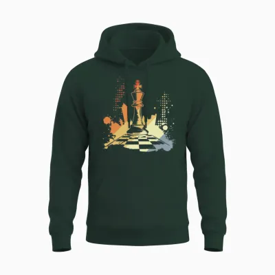 Chess Pieces Unisex Hoodie - Forest