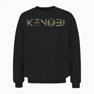 Star Wars Obi-Wan Kenobi Series Logo Unisex Sweatshirt - Black