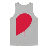 Half Heart Man Unisex Tank Top - Ash – 1