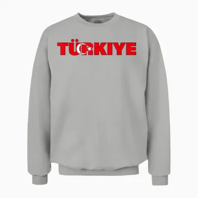 Türkei Flagge Türk Bayragi Herren Türkei Kinder Türkiye Unisex Sweatshirt - Ash