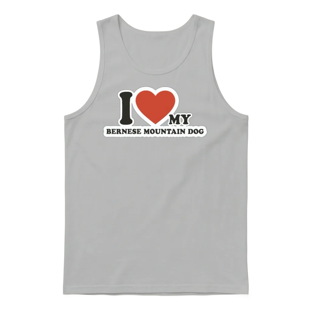 I-Love Pet Dog Dog-Breed Bernese Mountain Dog Unisex Tank Top - Ash