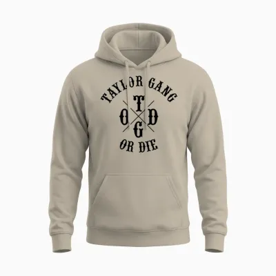 Taylor Gang Cross Unisex Hoodie - Sand
