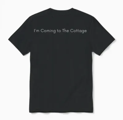 I Come to the Cottage Romance Hockey Couple Unisex T-Shirt - Black