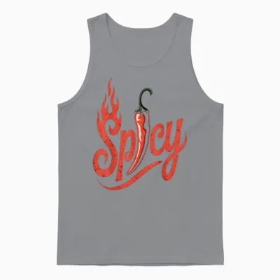 Spicy Noodles with Chilli Unisex Tank Top - Sport Grey