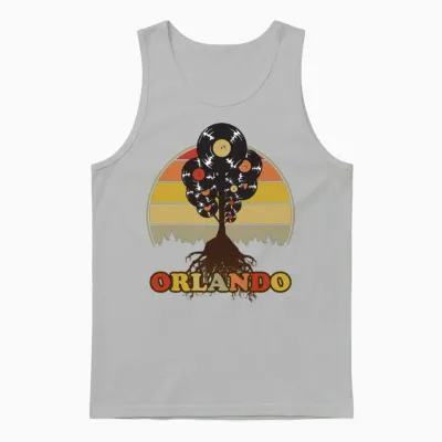 Orlando Music Retro Unisex Tank Top - Ash