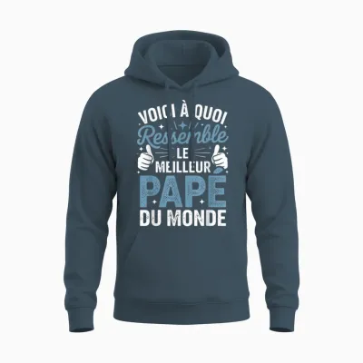 Tee Shirt Homme Humour Papé Idée Fete De Peres Meilleur Papé Unisex Hoodie - Dark Heather