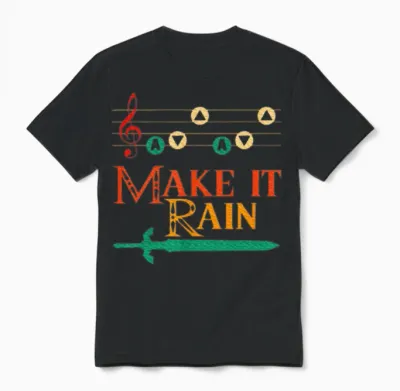Make It Rain Motivational Quote Unisex T-Shirt - Black