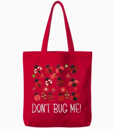 Don't Bug Me Entomology Study Science Entomologist Tote Bags - Red