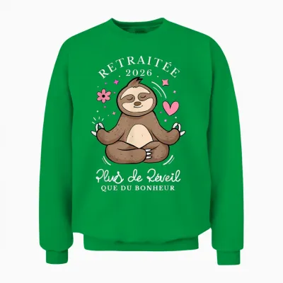 Retired Women 2026 Humor Gift Retirement 2026 Unisex Sweatshirt - Irish Green