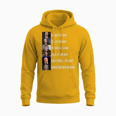 Trump Raised the Bar Failed the Bar Unisex Hoodie - Gold