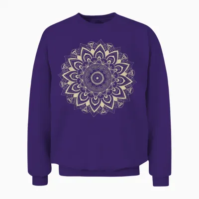 Classic Mandala Style 86 47 Subtle Anti Trump Resist 8647 Unisex Sweatshirt - Purple