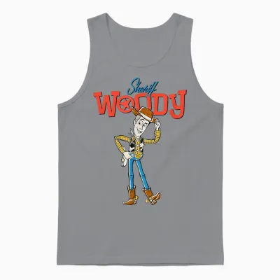 Disney Pixar Toy Story 4 Sheriff Woody Cowboy Unisex Tank Top - Sport Grey