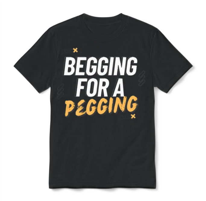 Begging for a Pegging Unisex T-Shirt - Black