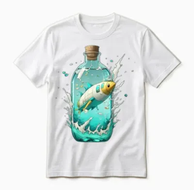 Supersonic Underwater Travel Unisex T-Shirt - White