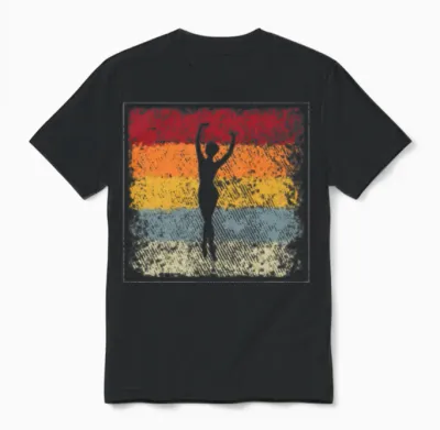 Ballett Retro Unisex T-Shirt - Black