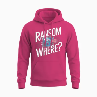 Cyber Security Tech Support Fun Hacker Ransomware Pun Unisex Hoodie - Heliconia