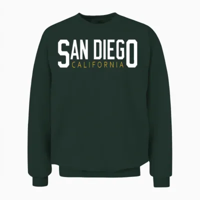 San Diego California Unisex Sweatshirt - Forest
