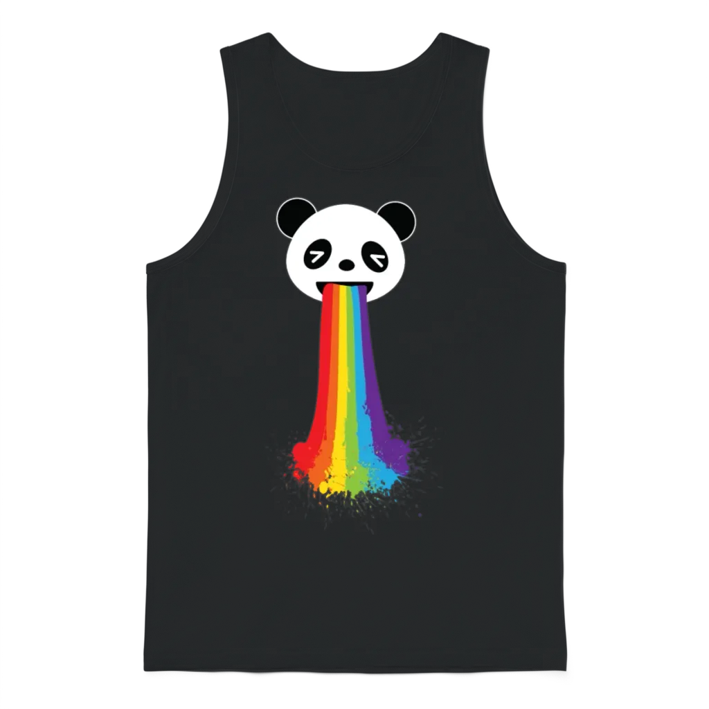 Gay Panda Lgbt Pride Unisex Tank Top - Black