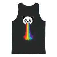 Gay Panda Lgbt Pride Unisex Tank Top - Black – 1