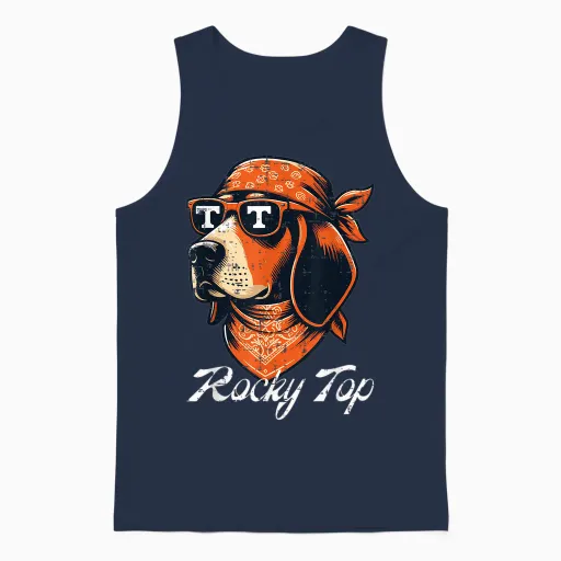 Tennessee Dog Women Kids Boys Girls Youth Men Teen Unisex Tank Top - Navy