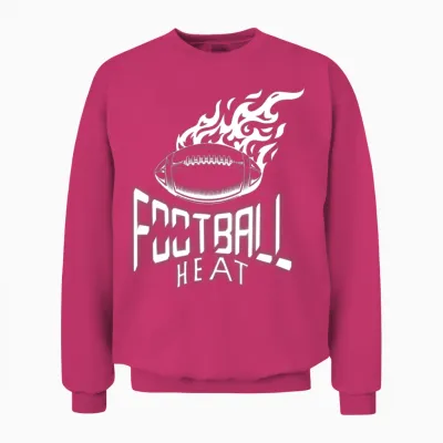 'football Heat' Fire Football Gd Unisex Sweatshirt - Heliconia
