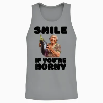 Lustige Geile Aubergine Old Lady Unappropriate Peinlich Unisex Tank Top - Sport Grey
