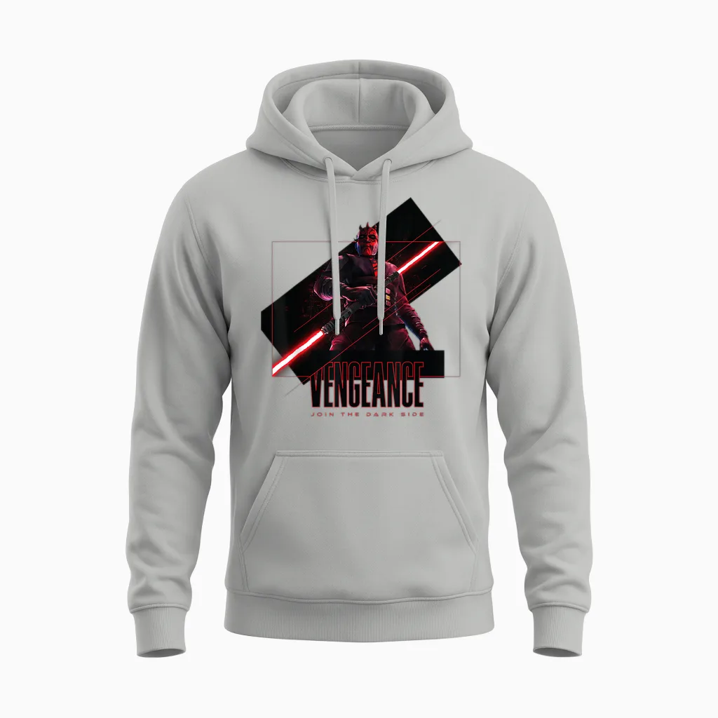 Star Wars Maul Shadow Lord Vengeance Join the Dark Side Unisex Hoodie in Ash