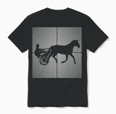 Trotting Horse Trotting Harness-Racing Horses Unisex T-Shirt - Black