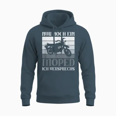 Nur Noch Ein Moped Ich Versprechs Simson Ddr 2 Takt Vintage Unisex Hoodie - Dark Heather