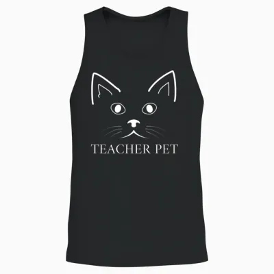 Funny Teacher Pet Unisex Tank Top - Black