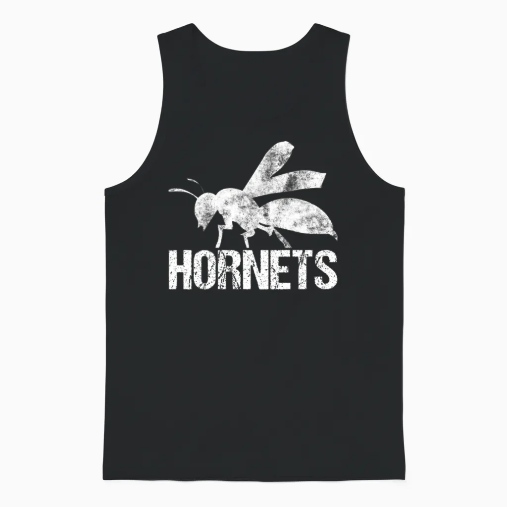 Hornet Retro Unisex Tank Top in Black