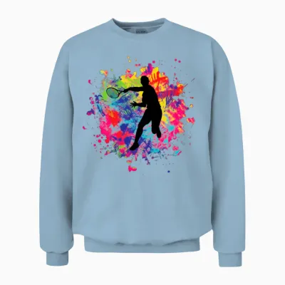 Tennis Unisex Sweatshirt - Light Blue