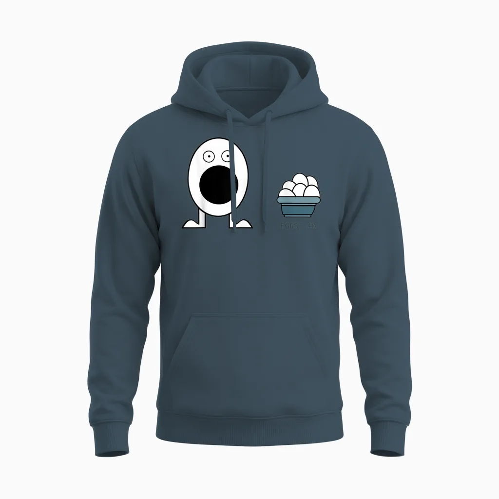 Feed Eggs I Think You Should Leave Comedy Unisex Hoodie in Dark Heather