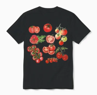 Tomate Saison Jardinage Légumes Fermier Ferme Hommes Femmes Enfant Unisex T-Shirt - Black