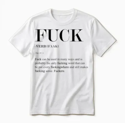 Verb Fuck Unisex T-Shirt - White