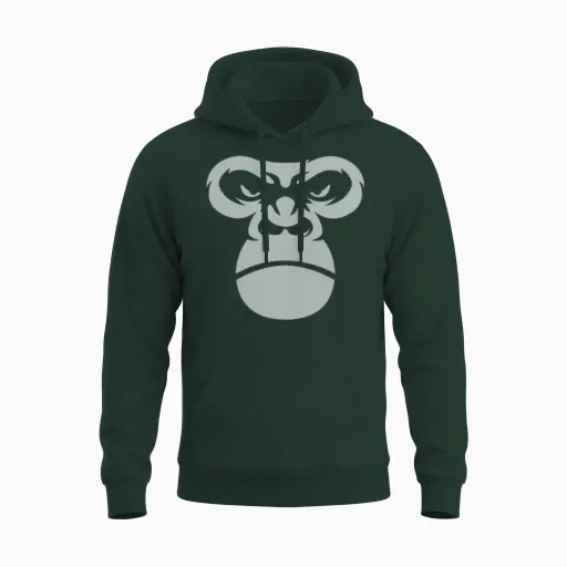 Gorilla Unisex Hoodie in Forest