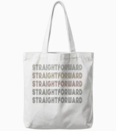 Love Heart Straightforward Grunge Style Vintage Tote Bags - White