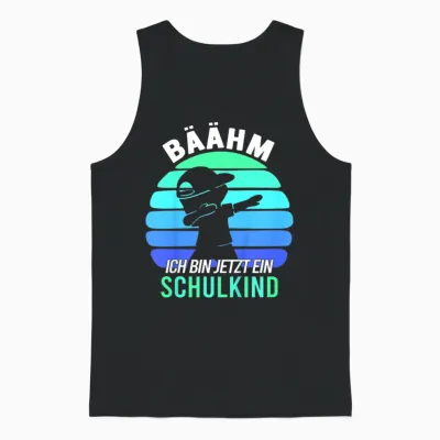 Kinder Bäähm!!! Schulkind 2026 Schuljunge Einschulung Junge Unisex Tank Top - Black